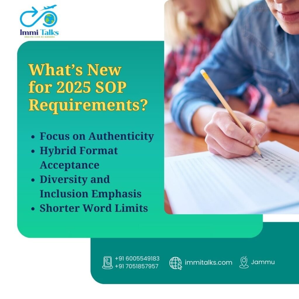What’s New for 2025 Statement of Purpose (SOP) Requirements?
